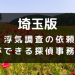 埼玉県で浮気調査が依頼できる探偵事務所一覧と料金目安
