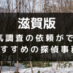滋賀県でおすすめの探偵事務所と浮気調査の費用目安
